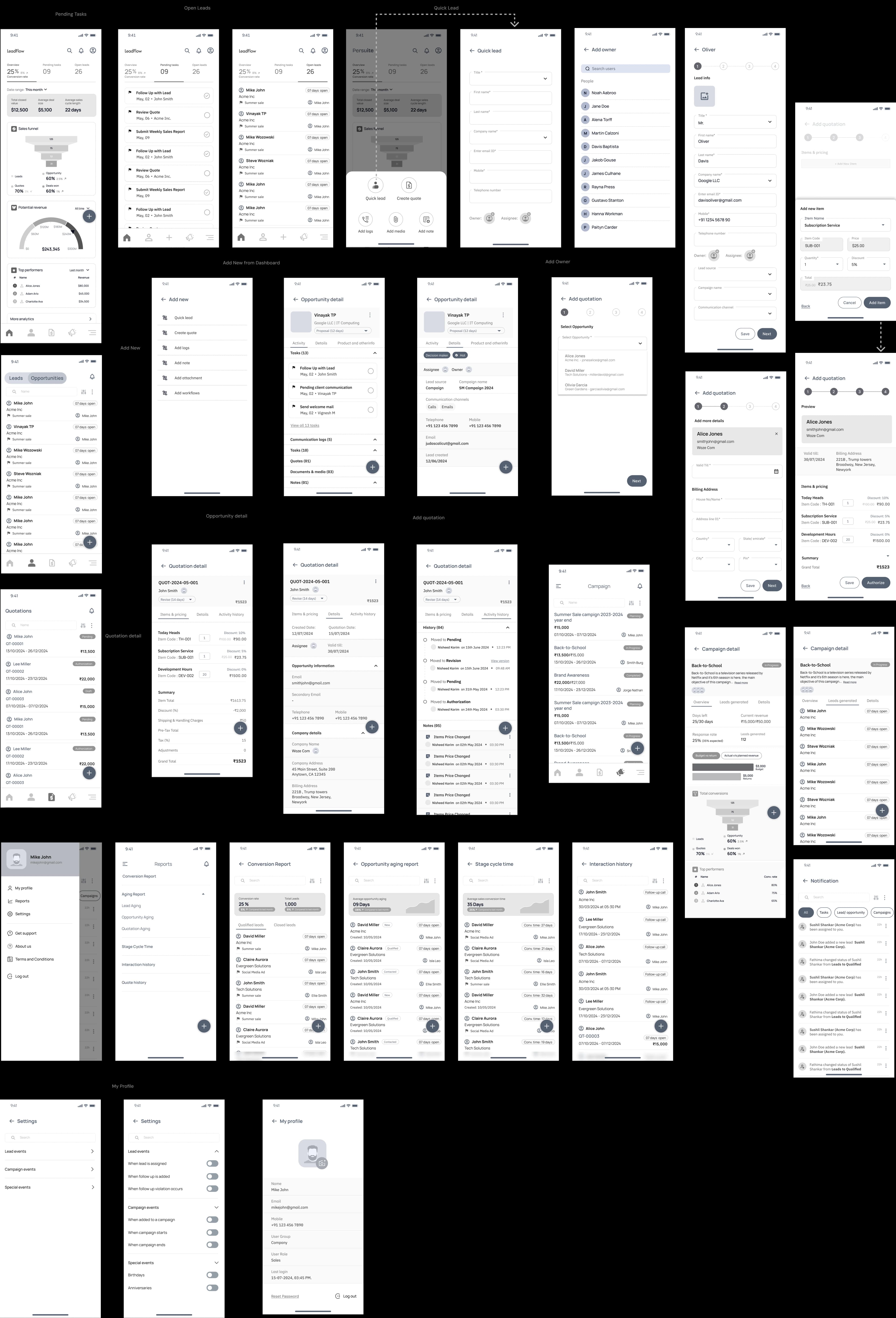 LeadFlow Wireframe 3